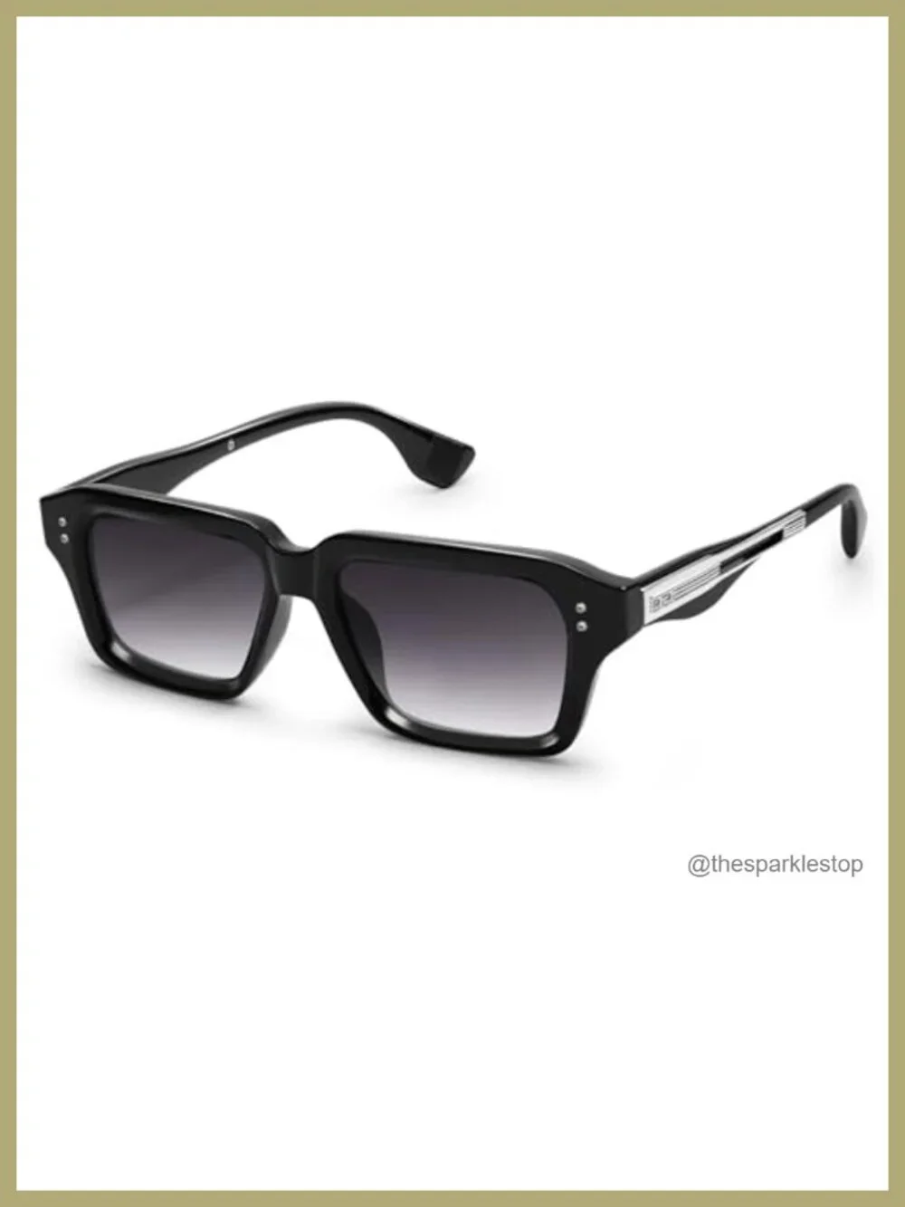 Square Frame Sunglasses for Men Fashion Designer Shades UV400 Protection